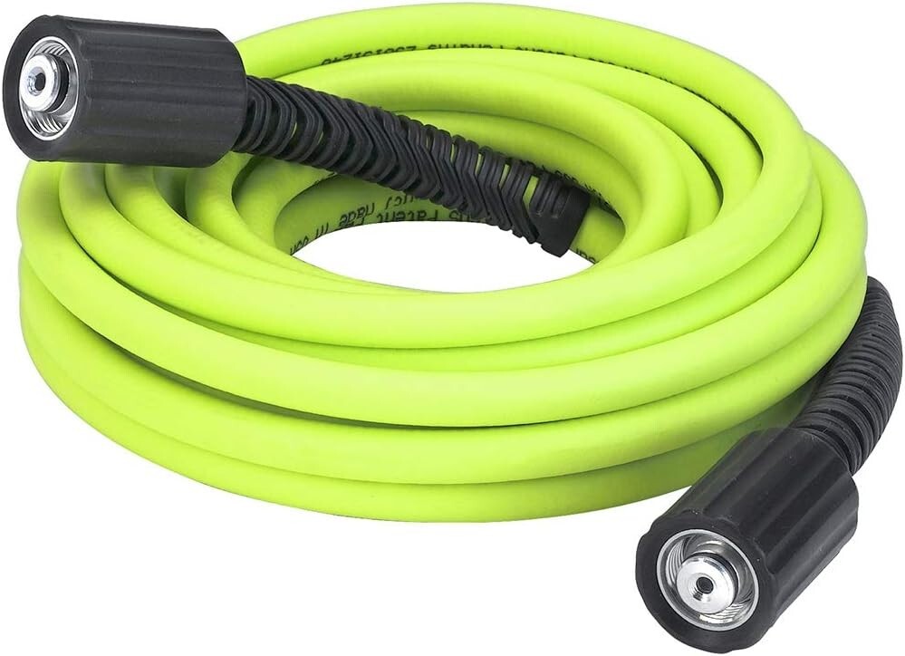 ZillaGreen 25 ft Pressure Washer Hose with M22 Fittings - 3100 PSI Flexibility