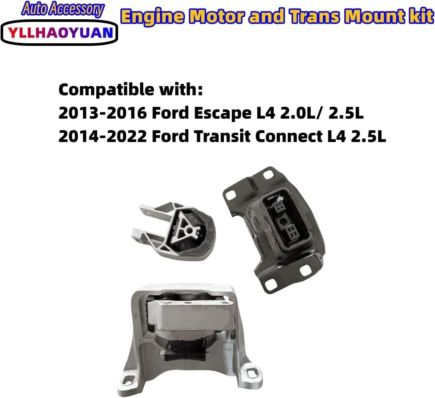 High-Quality Engine Mounts for 2013-2022 Ford Escape & Transit Connect Vehicles