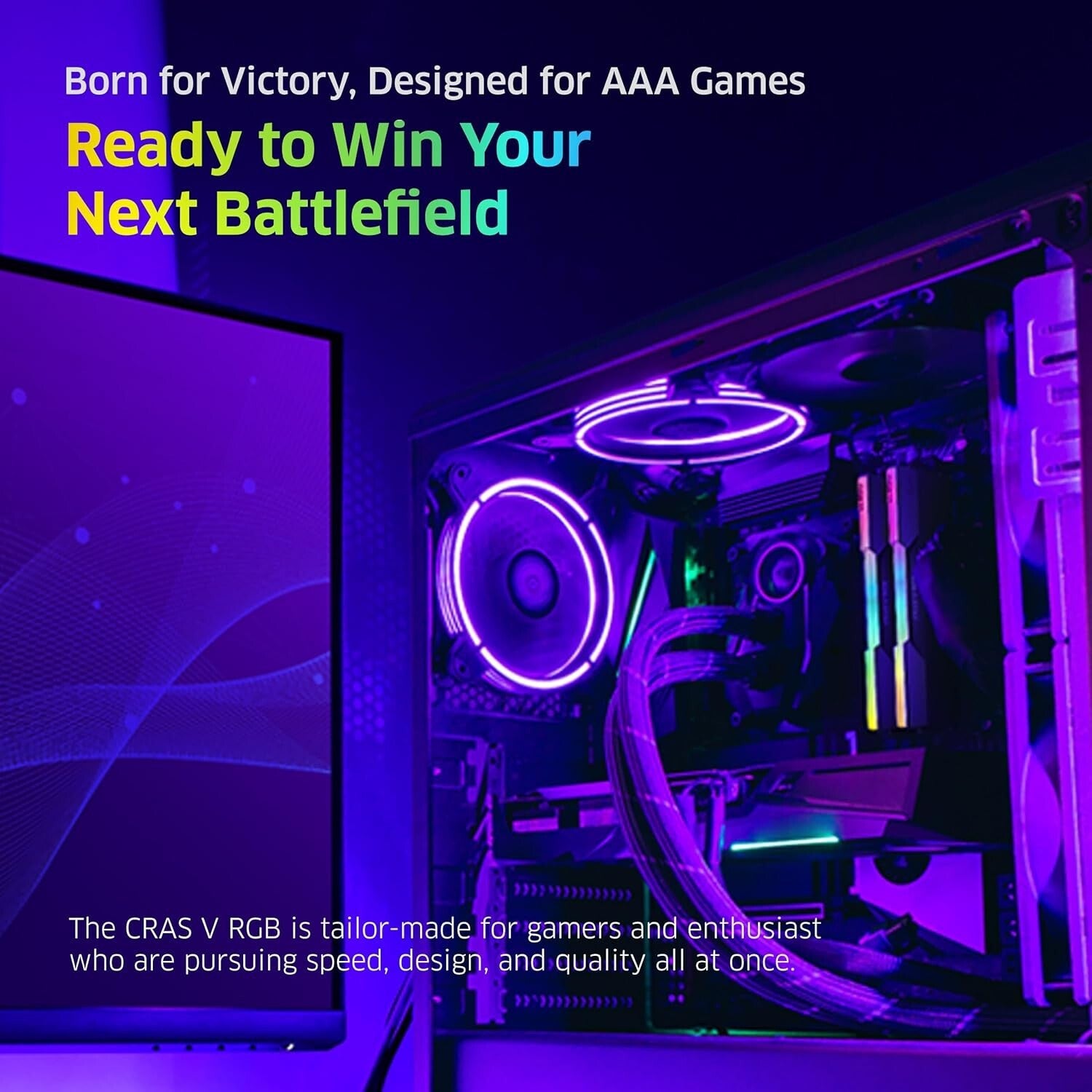 Effective Cooling & Style: 32GB CRAS V RGB 6000MHz Gaming RAM - White Edition