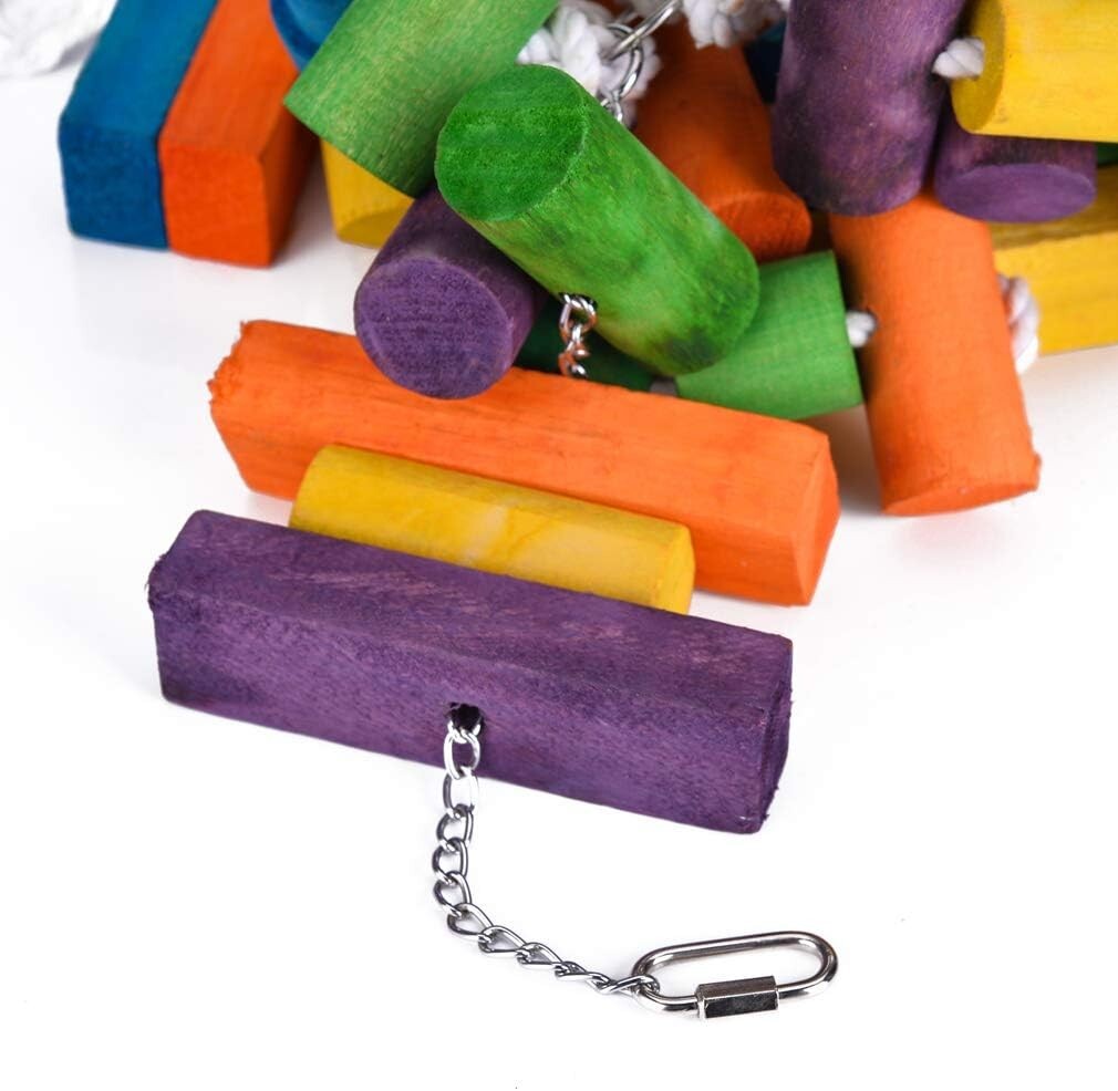 Unique 26.5" Parrot Chewing Toy - Perfect for Reducing Aggression in Birds