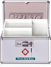 Load image into Gallery viewer, Durable Lockable Medicine Box with Plush Interior - 4.1 lb Lightweight Design