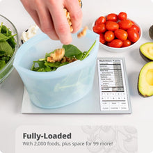 Load image into Gallery viewer, Precision Nutrition Scale for Accurate Meal Planning &amp; Macro Counting - Silver