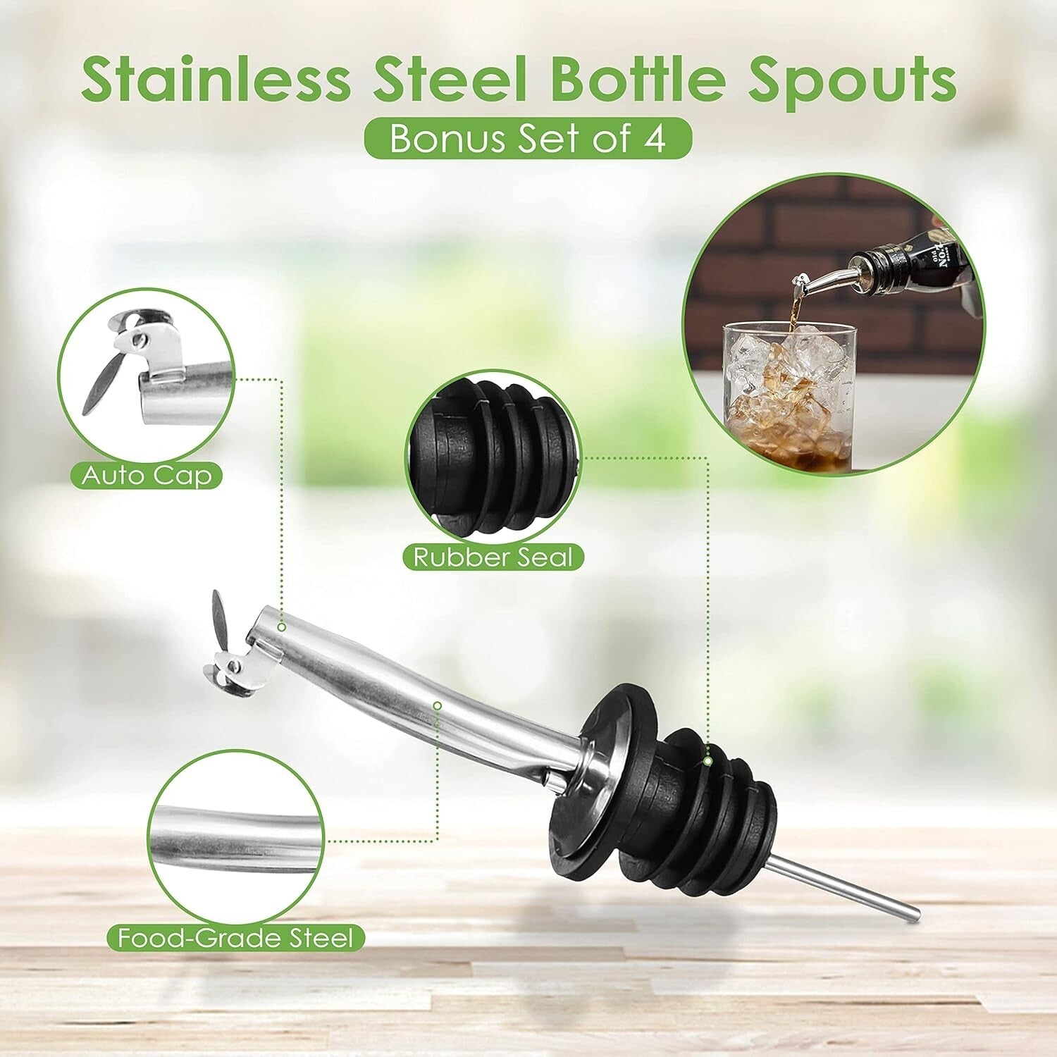 Acrylic LED Bottle Display Rack - Illuminated Home Bar Shelf with 16 Colors