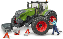 Load image into Gallery viewer, Steerable Fendt 1050 Vario Toy Tractor with Openable Cabin and Tools Included