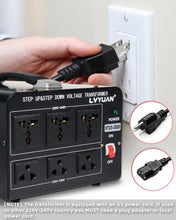 Load image into Gallery viewer, Step Up/Down 5000W Voltage Converter - Multi Function with 3 Universal Outlets
