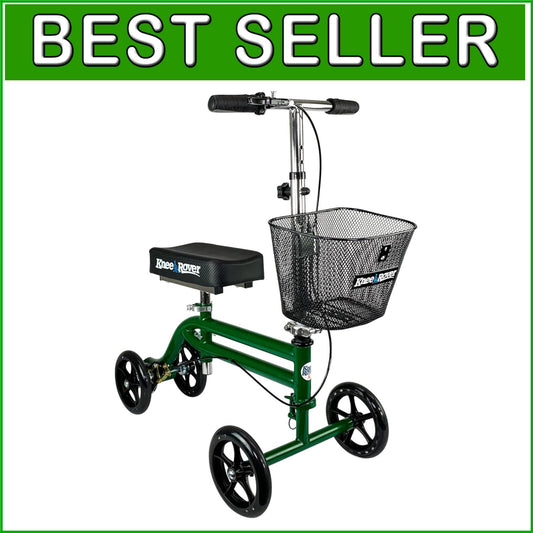 Foldable Knee Rover Scooter for Foot Surgery - Comfort & Control with Basket