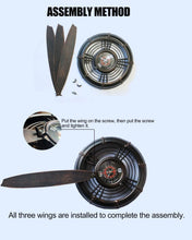 Load image into Gallery viewer, Antique Airplane Propeller Wall Clock - Vintage Metal Art for Living Spaces