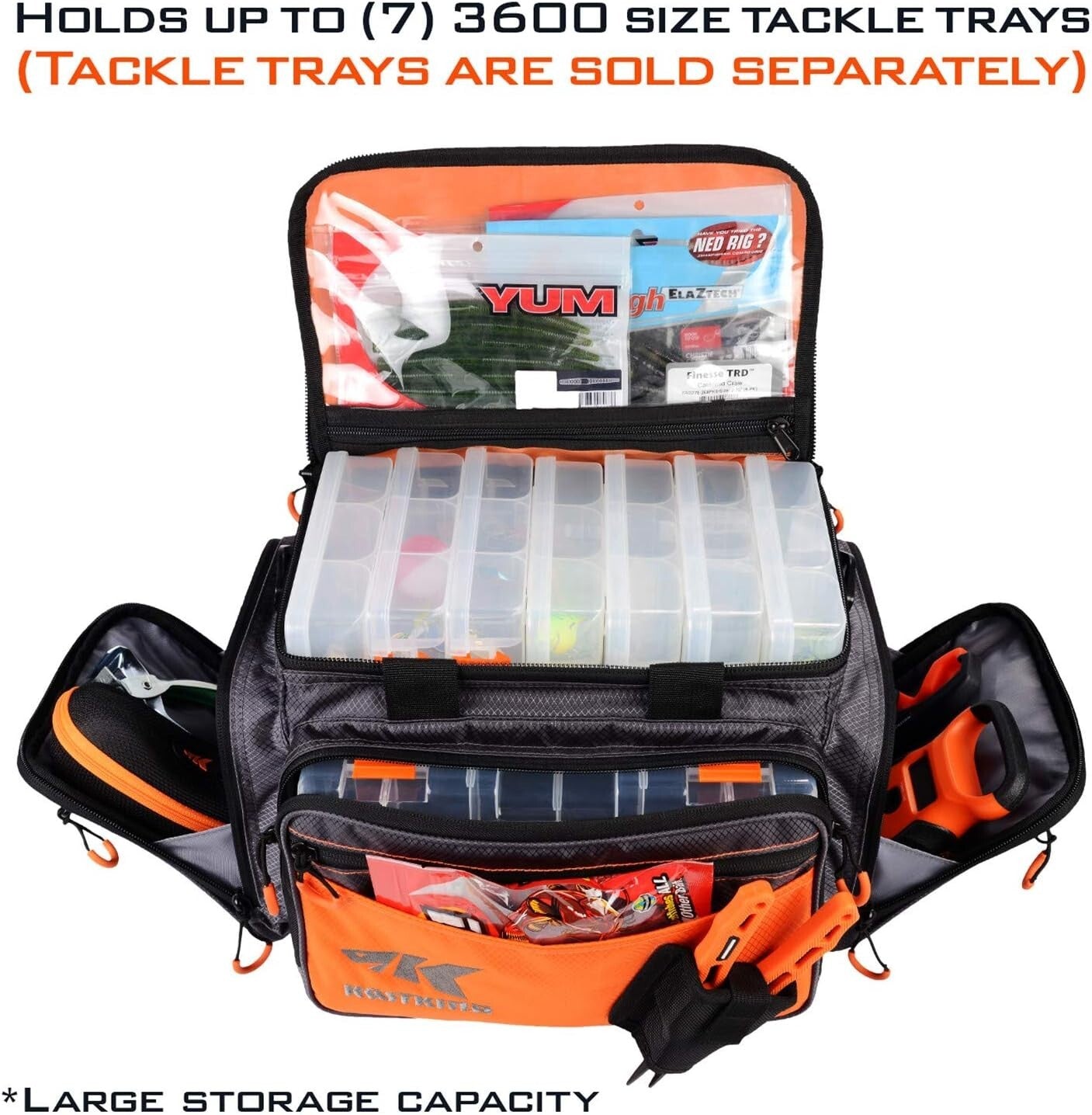 Compact Fishing Tackle Storage Bag with Waterproof Bottom - Lifetime Use