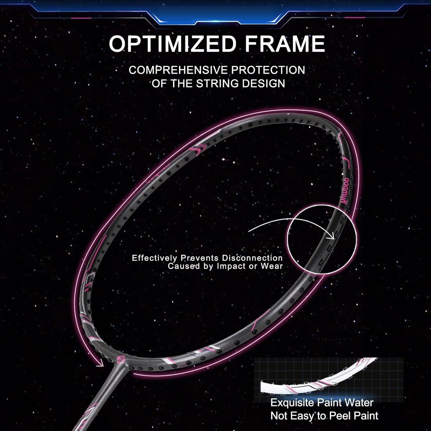 Elevate Your Game: 2 Carbon Fiber Badminton Rackets with Cover and Shuttlecocks