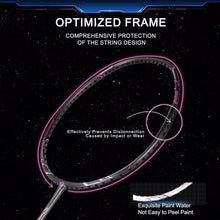Load image into Gallery viewer, Elevate Your Game: 2 Carbon Fiber Badminton Rackets with Cover and Shuttlecocks