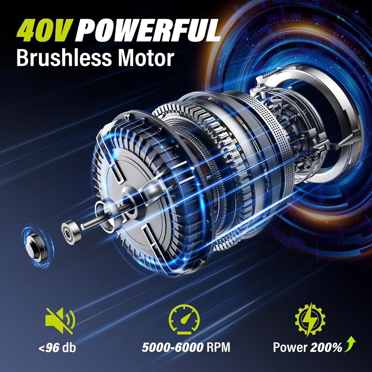 Powerful 40V Wireless Lawn Trimmer & Edger - 14-Inch Cutting Width, Fast Charger