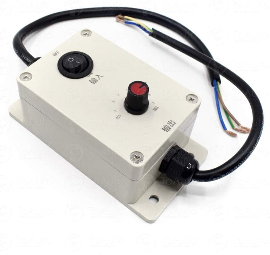 Adjustable AC Motor Speed Controller for Concrete Vibrators - Lightweight Design