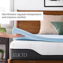 Load image into Gallery viewer, Lightweight Gel Infused Twin XL Mattress Topper - Quick Response Memory Foam
