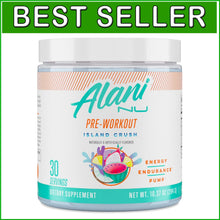 Load image into Gallery viewer, Powerful Pre Workout Energy Booster - Island Crush, 30 Servings, 200mg Caffeine