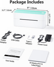 Load image into Gallery viewer, High-Speed Bluetooth Shipping Label Printer - Compatible with Major Platforms