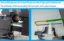 Load image into Gallery viewer, Durable 6" Cast Iron Bench Vise with Dual Installation &amp; High Clamping Power