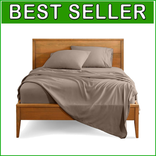 California King Sheet Set - Ultra-Soft 1800 Thread Count - Taupe Luxury Bedding