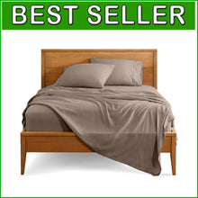Load image into Gallery viewer, California King Sheet Set - Ultra-Soft 1800 Thread Count - Taupe Luxury Bedding
