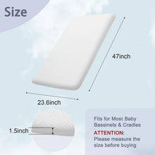 Load image into Gallery viewer, Lightweight Dual-Sided Foam Baby Bassinet Mattress 47