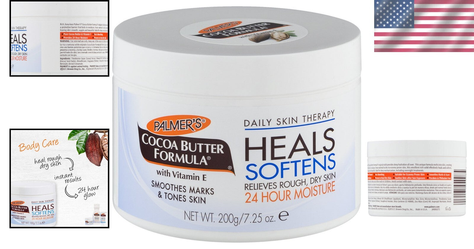 Palmer’s Cocoa Butter Solid Formula - 7.25oz Hydrating Therapy for Dry Skin