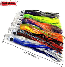 Load image into Gallery viewer, 9-Inch Fishing Trolling Lures, 6 Mixed Colors - Perfect for Big Game Fishing
