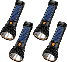 Load image into Gallery viewer, Rechargeable 4pc LED Flashlight Kit - 1000 Lumens with Emergency Power Supply