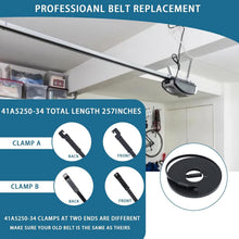 Load image into Gallery viewer, 257'' 8ft Garage Door Opener Belt for Liftmaster/Chamberlain Quiet Operation