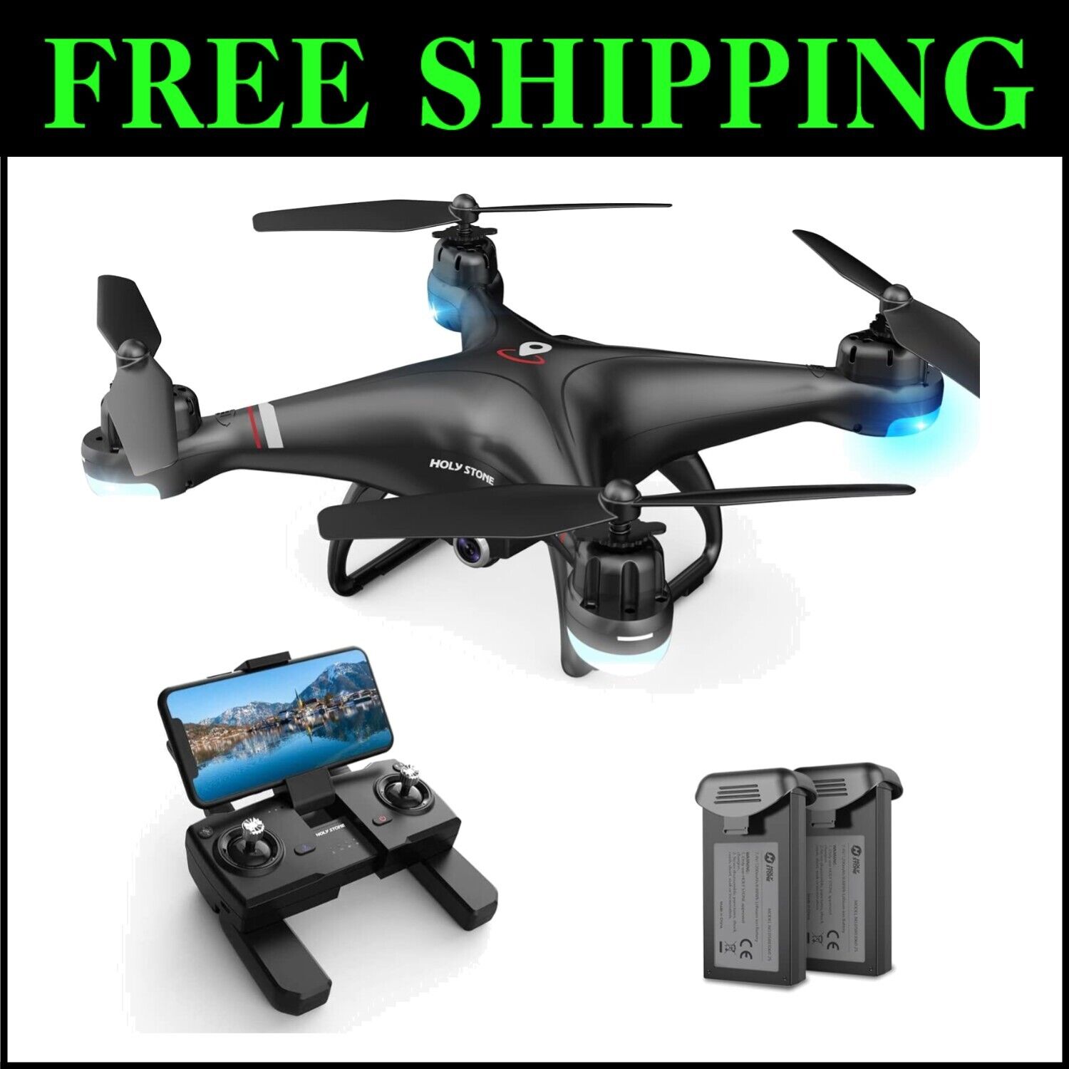 Upgraded HS110G Drone with 1080P Camera, Altitude Hold & Follow Me Mode