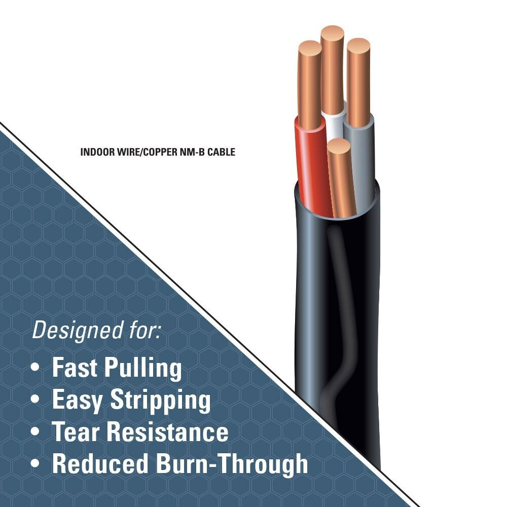 Flexible 50 ft Southwire SIMpull NM-B Wire - Ideal for Home Electrical Projects