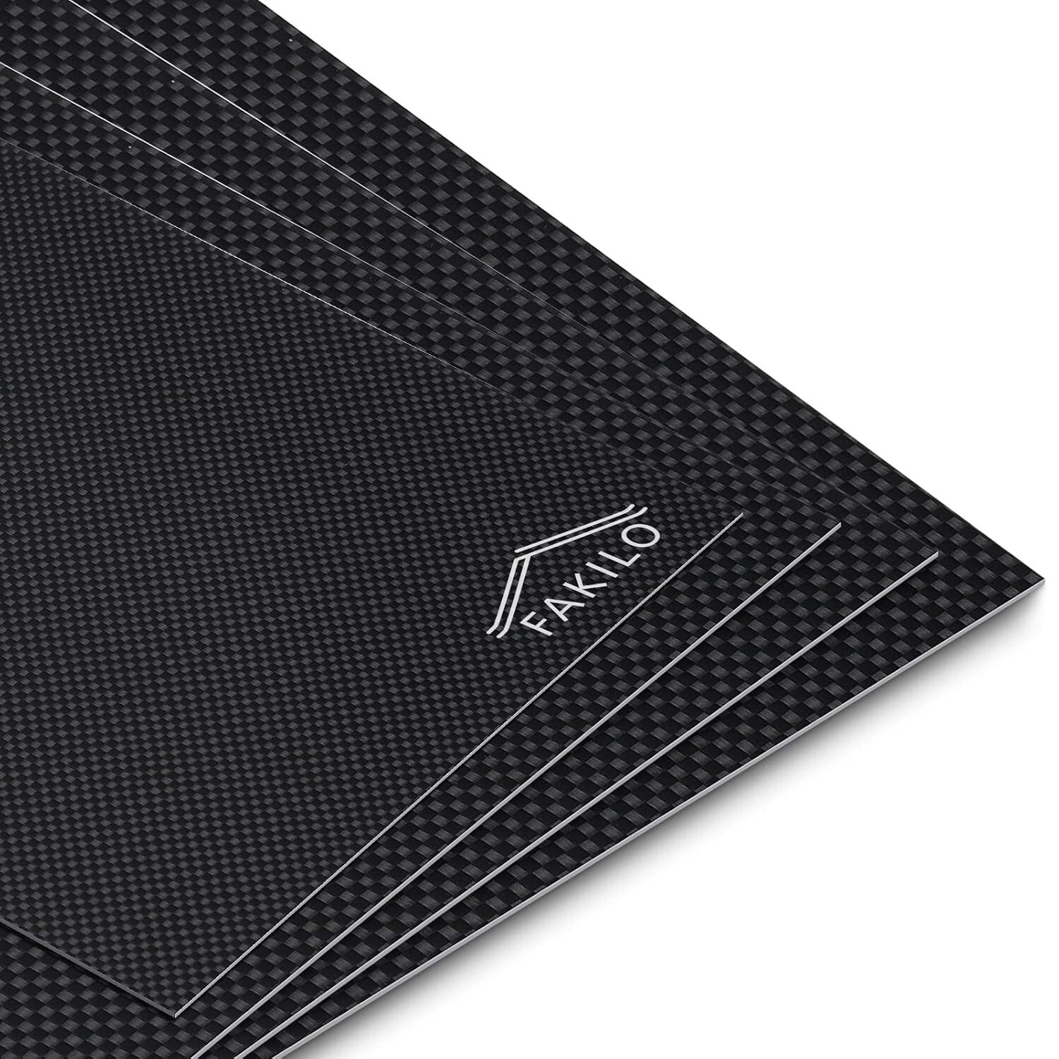 Super Lightweight Gloss Carbon Fiber Sheets 400x500x1.5mm for Custom Models