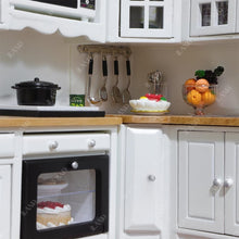 Load image into Gallery viewer, Luxurious 1:12 Scale Miniature Dollhouse Kitchen Furniture Set with Accessories