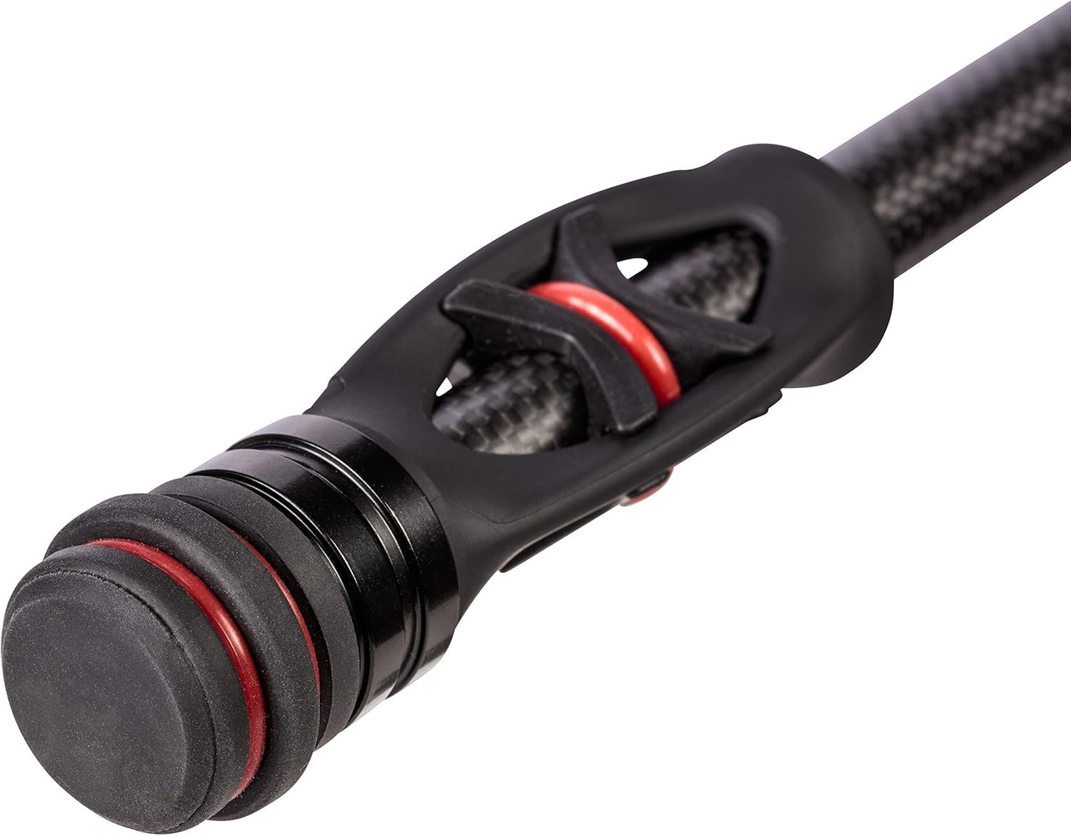 Durable 8-Inch Bow Stabilizer with Adjustable Weights & Personalization Rings