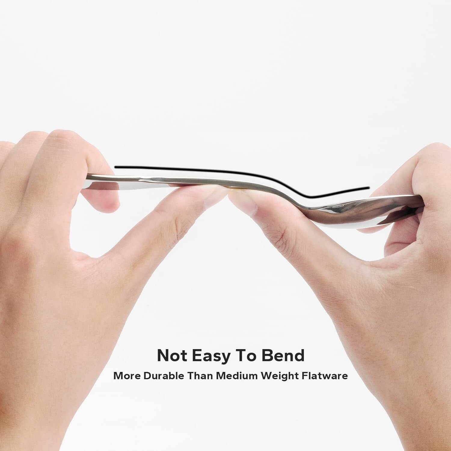 Dishwasher Safe Kate 48-Piece Cutlery Set - Mirror Polished Stainless Steel