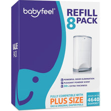 Load image into Gallery viewer, Powerful Odor-Neutralizing Diaper Pail Refills - 8 Pack with Fresh Powder Aroma