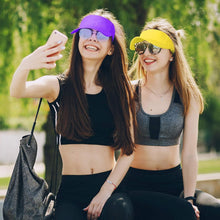 Load image into Gallery viewer, 15-Pack Stylish Sun Visor Hats with Adjustable Fit - Perfect for Outdoor Sports