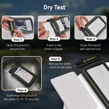 Load image into Gallery viewer, Marine Waterproof Phone Pouch - 4 Pack with Detachable Lanyard, Black/Hi-Vis