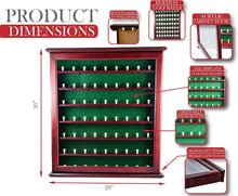 Load image into Gallery viewer, Elegant Mahogany Ball Cabinet with Acrylic Door - Wall Mount for 63 Golf Balls