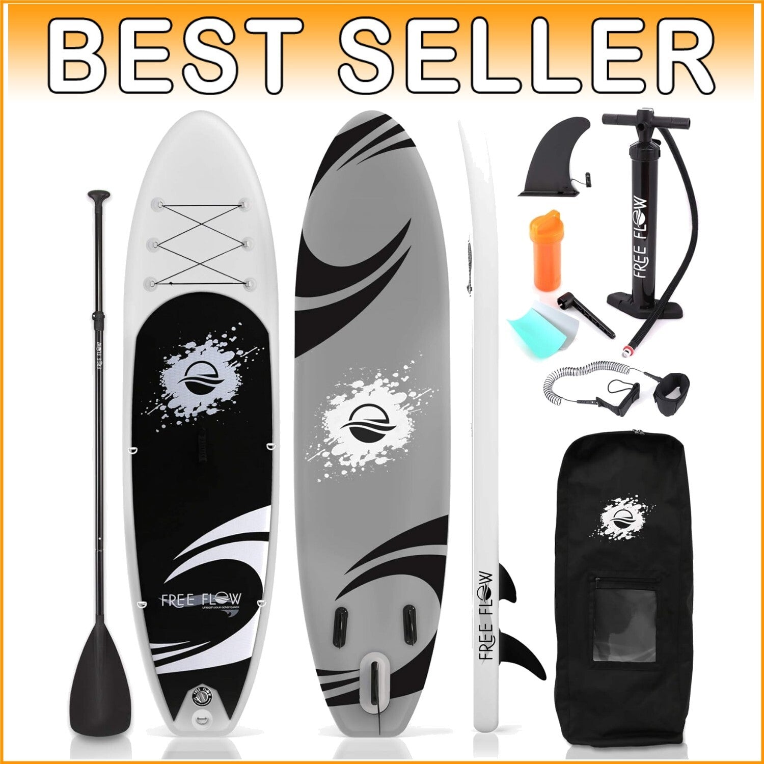 Lightweight 10'6" Paddle Board with EVA Deck - Ideal for Family Fun & Adventure