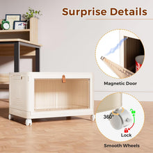 Load image into Gallery viewer, Versatile Yellow Plastic Storage Boxes - 4 Stackable Bins with Magnetic Closure