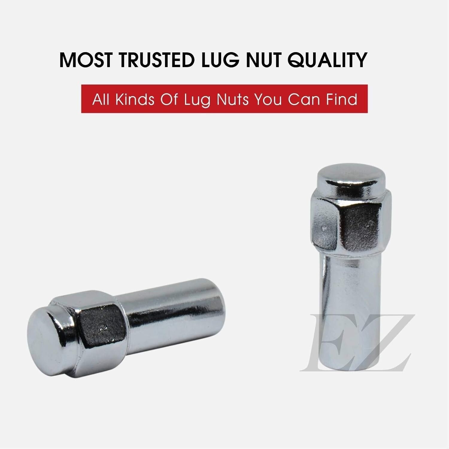 Durable 14mm x 1.5 Cragar SST Chrome Lug Nuts with Duplex Washers - 20 Pcs