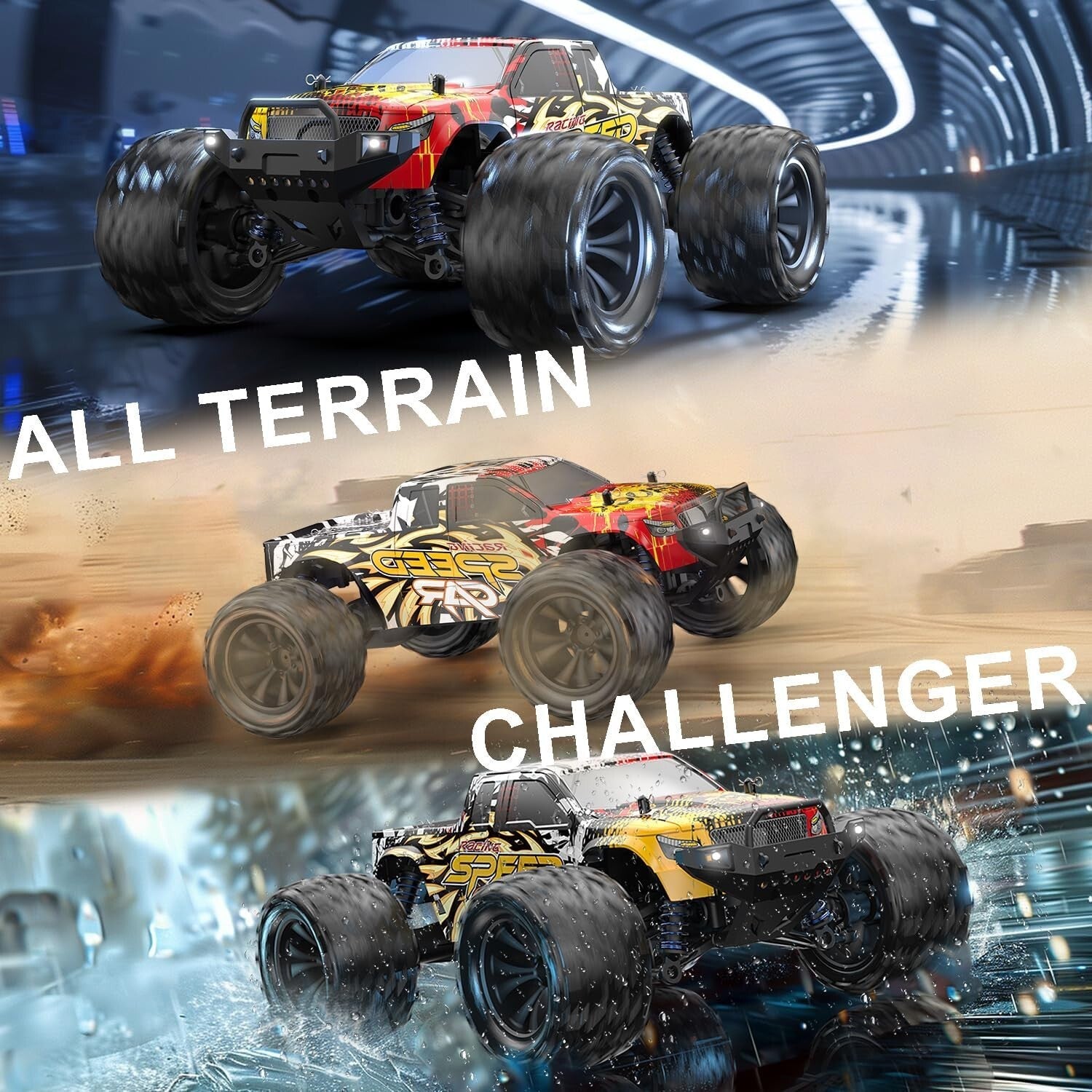 1:16 Scale High-Speed Remote-Controlled Truck - Ideal for Beginners and Kids