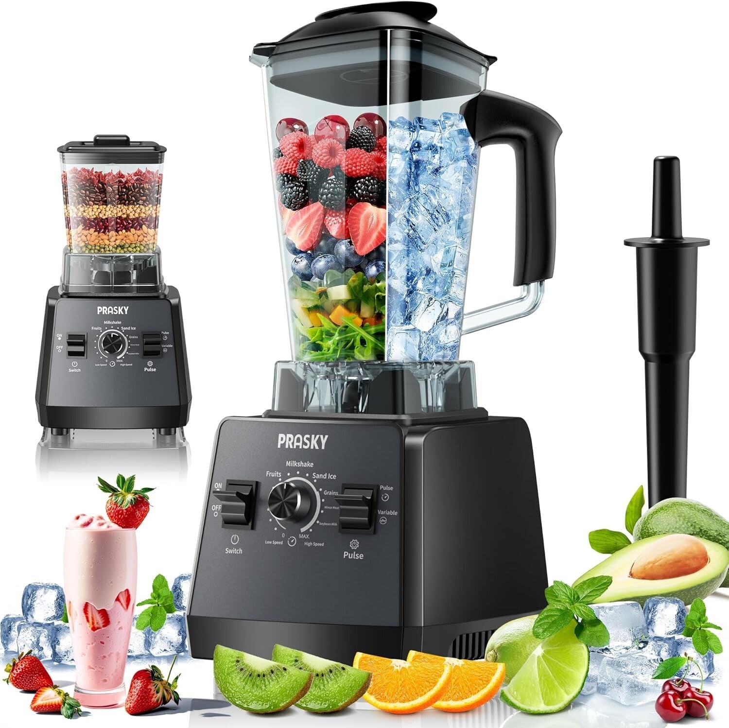 High-Performance Blender, 25000 RPM with Variable Speeds & BPA-Free Container