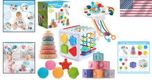 Load image into Gallery viewer, Premium Quality Montessori Toys: 5-in-1 Educational Set for Infant Development