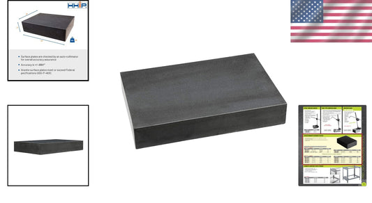 Non-Magnetic 12" x 8" Granite Surface Plate for Precision Engineering Tasks