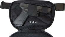 Load image into Gallery viewer, Slim Fit Large Concealed Carry Fanny Pack - Brown Suede Leather with YKK Zippers