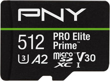 Load image into Gallery viewer, 512GB microSD Card - Magnet Proof, Waterproof, Shock Proof - 4K UHD Performance