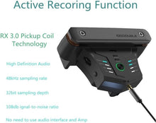 Load image into Gallery viewer, Compact Acoustic Guitar Resonance Pickup with Wireless &amp; Wired Options - Black