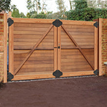 Load image into Gallery viewer, Versatile Gate Hardware Kit with Easy Install Brackets for Garden &amp; Driveway