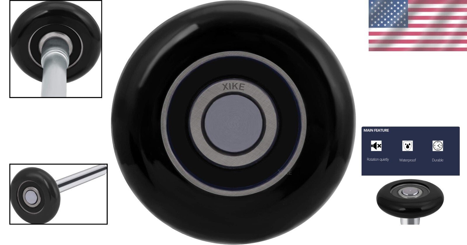 12 Pack 2" Nylon Garage Door Rollers with Precision Bearings for Quiet Operation