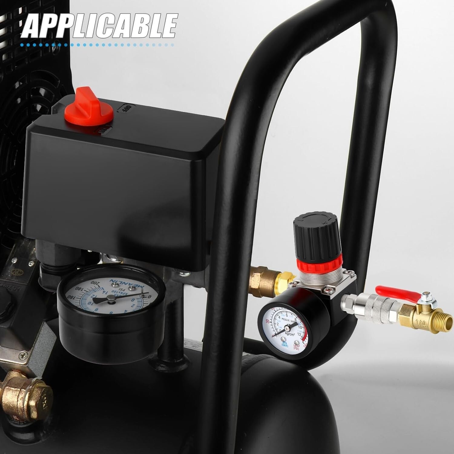 Replacement Air Compressor Pressure Switch Control Valve 120-150 PSI with Reg...